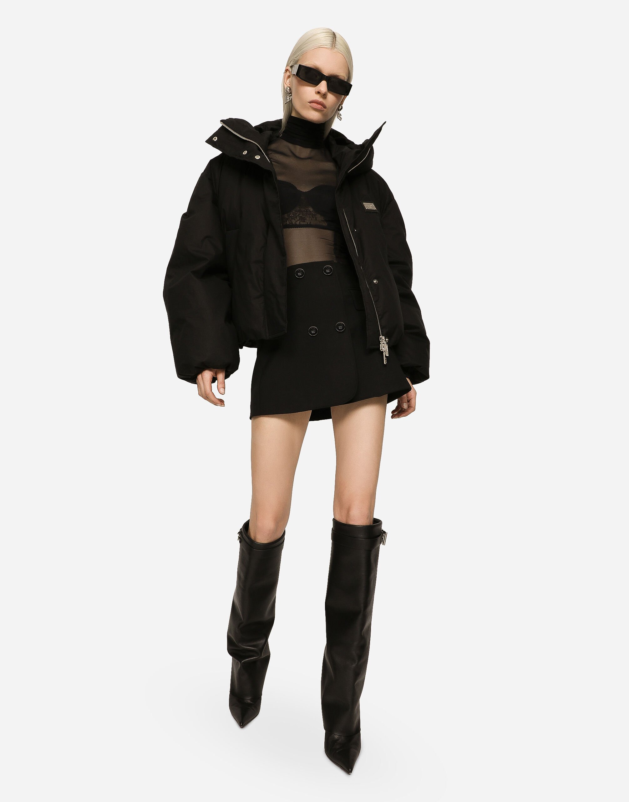 Dolce&Gabbana ショートジャケット ブラック SS25 ブラックのウィメンズ GIUBBOTTO | Dolce&Gabbana®