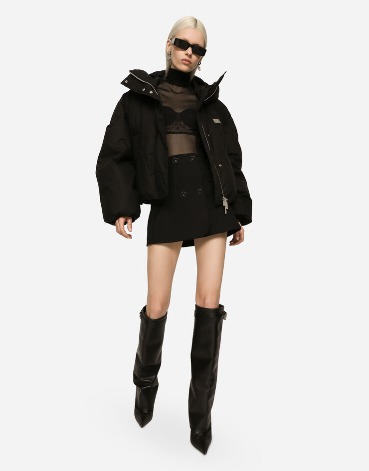 Dolce & Gabbana 쇼트 나일론 재킷 블랙 F9R12TGDBVL