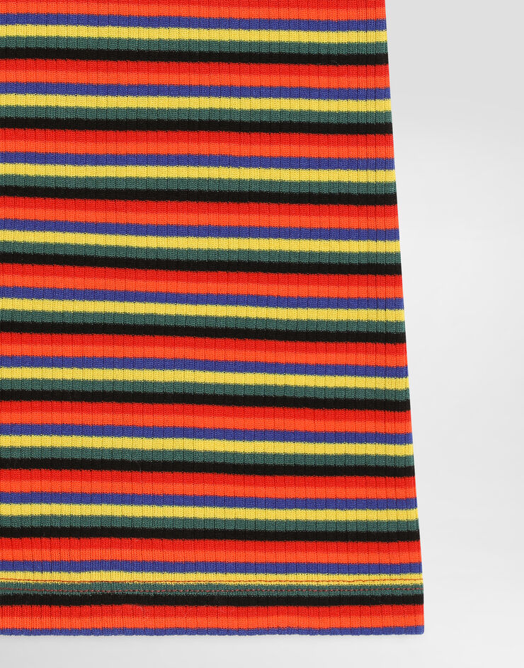 Dolce & Gabbana Striped jersey top Multicolor L5JN85FB7DL