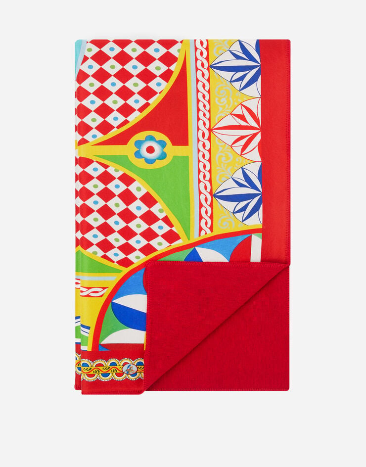 Dolce & Gabbana بطانية حرير بطبقتين ممزوجة بالصوف متعدد الألوان TCE012TCAB1