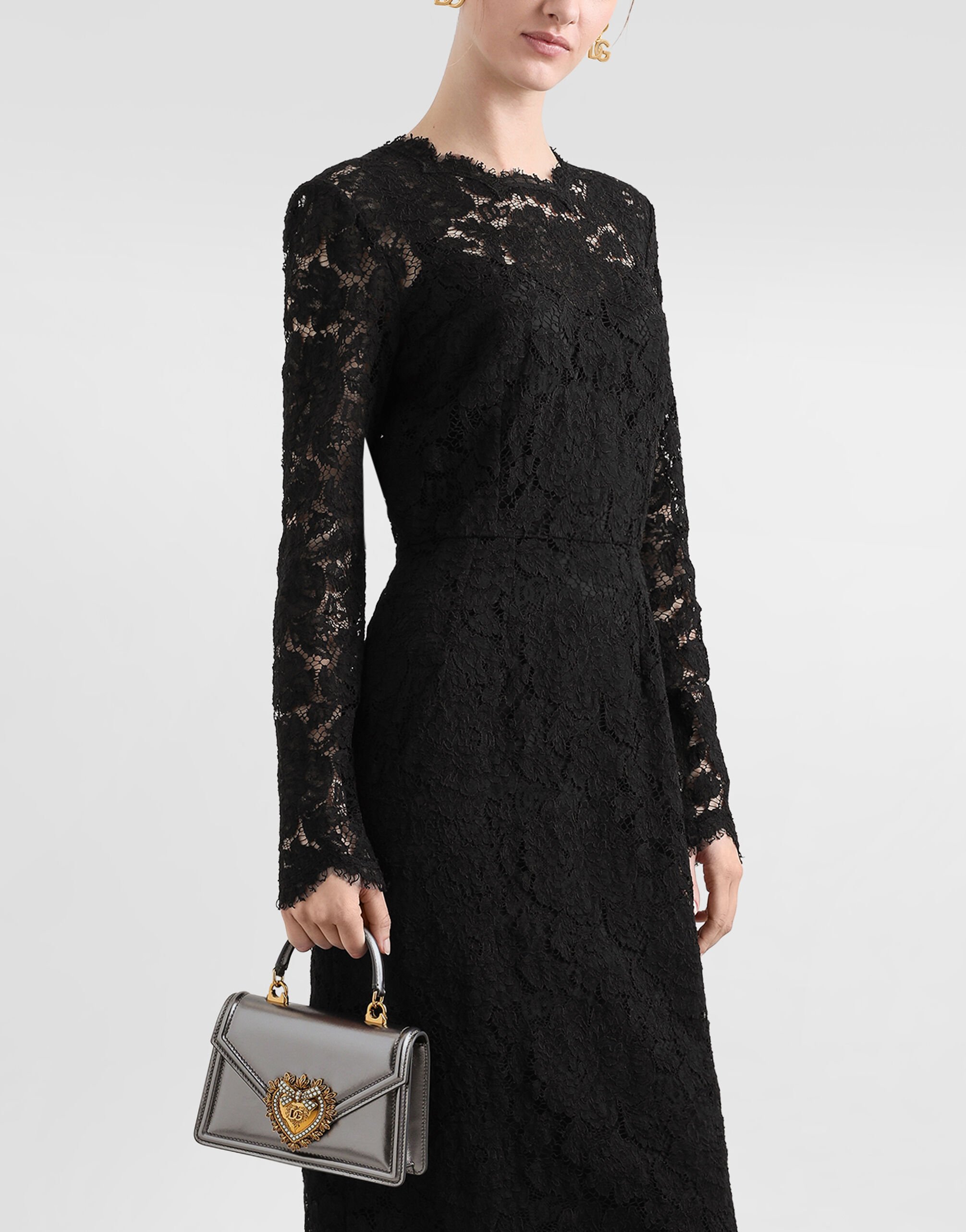 Small Devotion top-handle bag in Silver for Women | Dolce&Gabbana® US