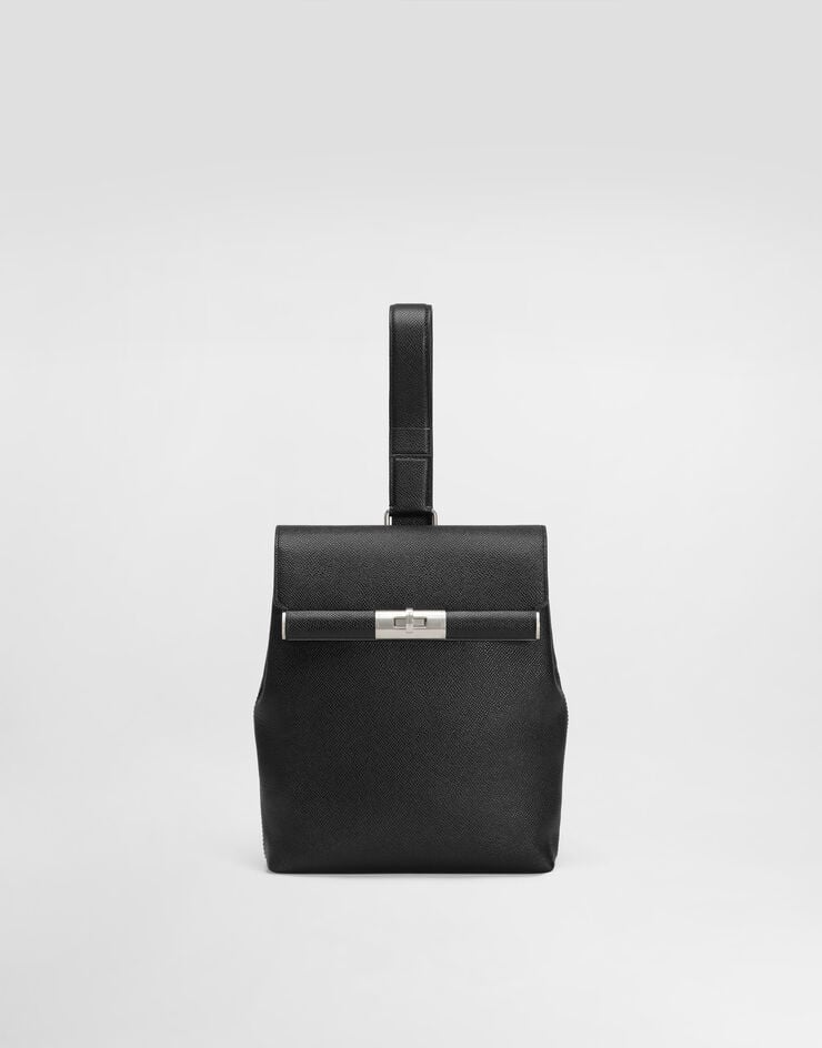 Dolce & Gabbana Marlene alpine calfskin crossbody bag Black BM2482A9AB6