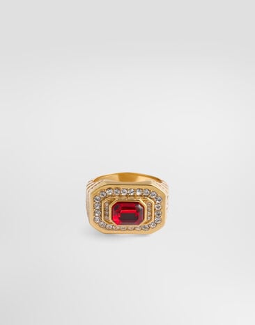 Dolce & Gabbana Rhinestone ring Red WRM1S2W1111