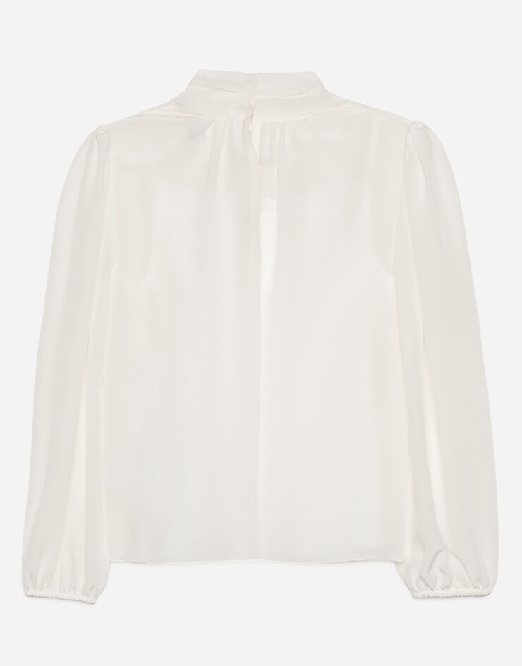 Dolce & Gabbana Crepe de chine blouse White L53S56FU1H7