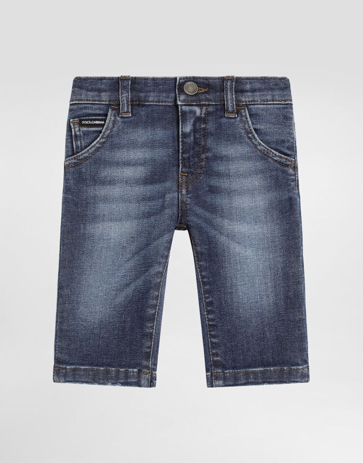 Dolce & Gabbana Regular-fit dark blue wash stretch jeans Blue L11F98LD725