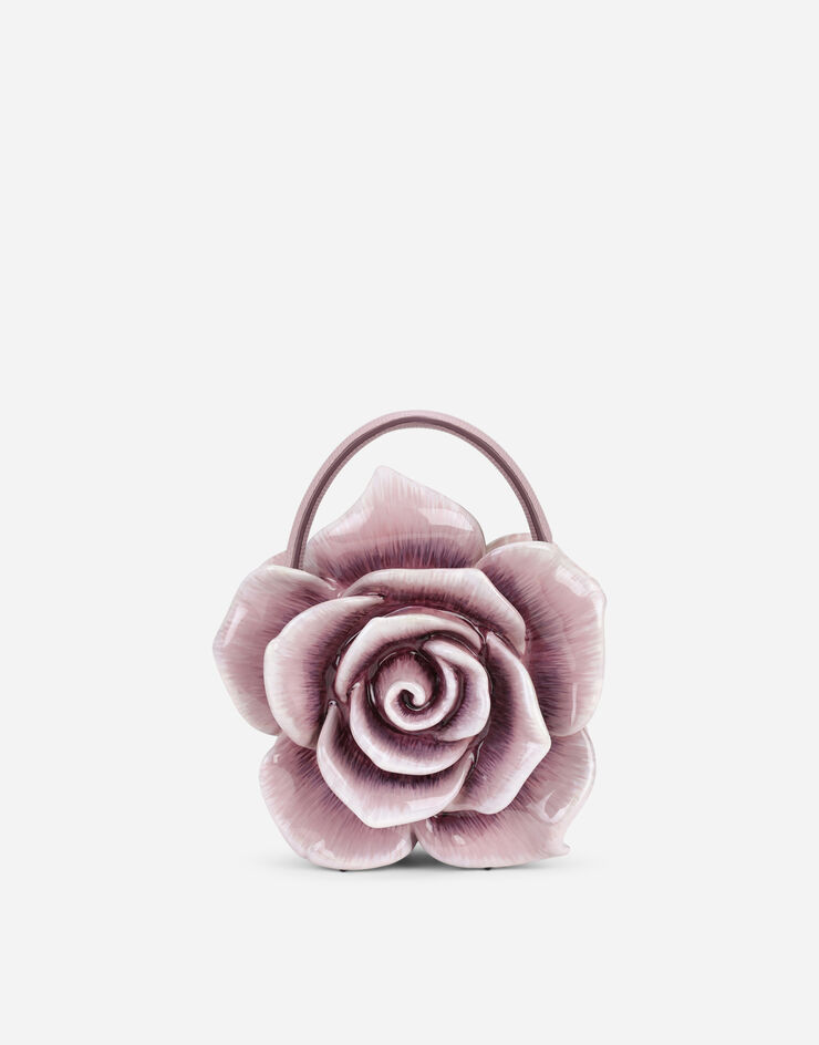 Dolce & Gabbana 페인팅 레진 로즈 돌체 박스백 라일락 BB6935AQ689