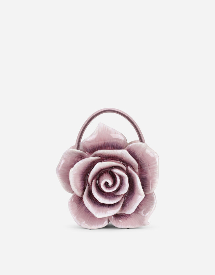 Dolce & Gabbana Rose Dolce Box bag in painted resin Lilac BB6935AQ689