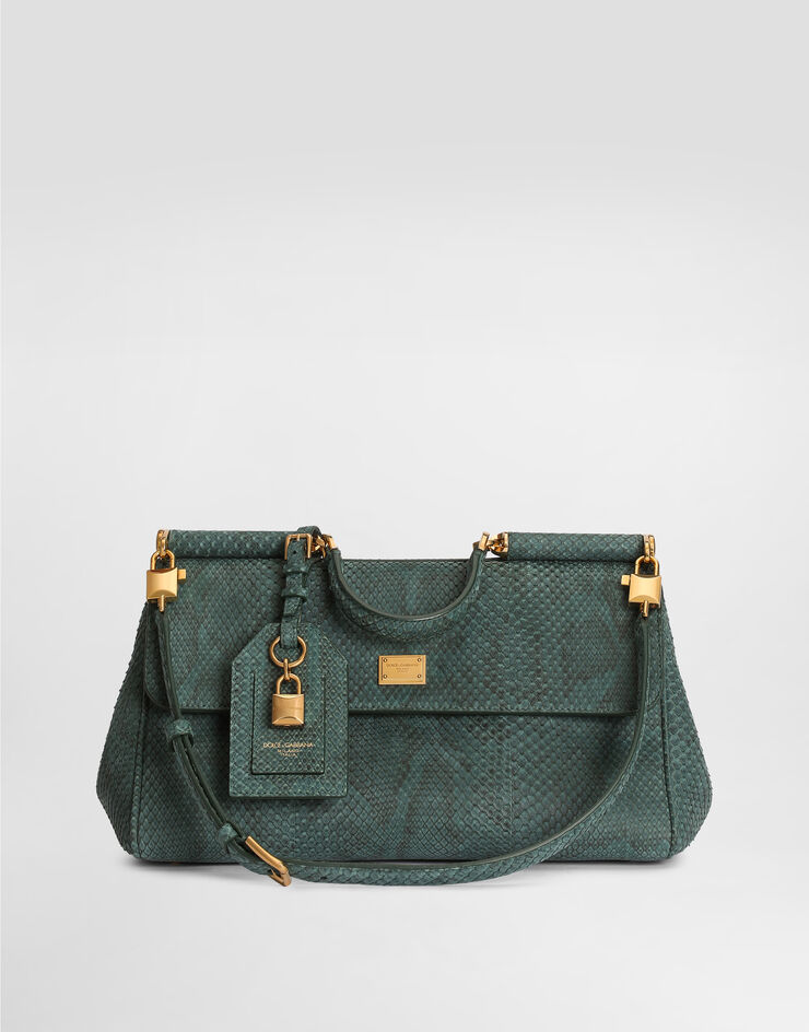 Dolce & Gabbana Medium My Sicily handbag in python Dolce & Gabbana Medium My Sicily handbag in python Green BB7782B2X45