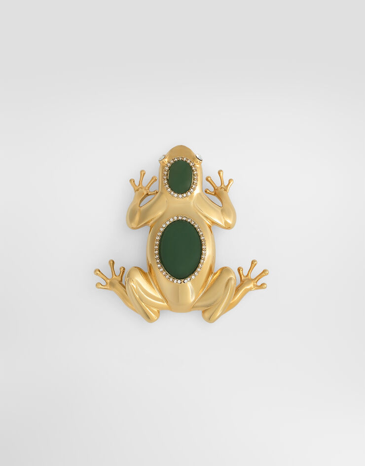 Dolce & Gabbana Sartoria frog-shaped brooch Gold WPS1A3W1111