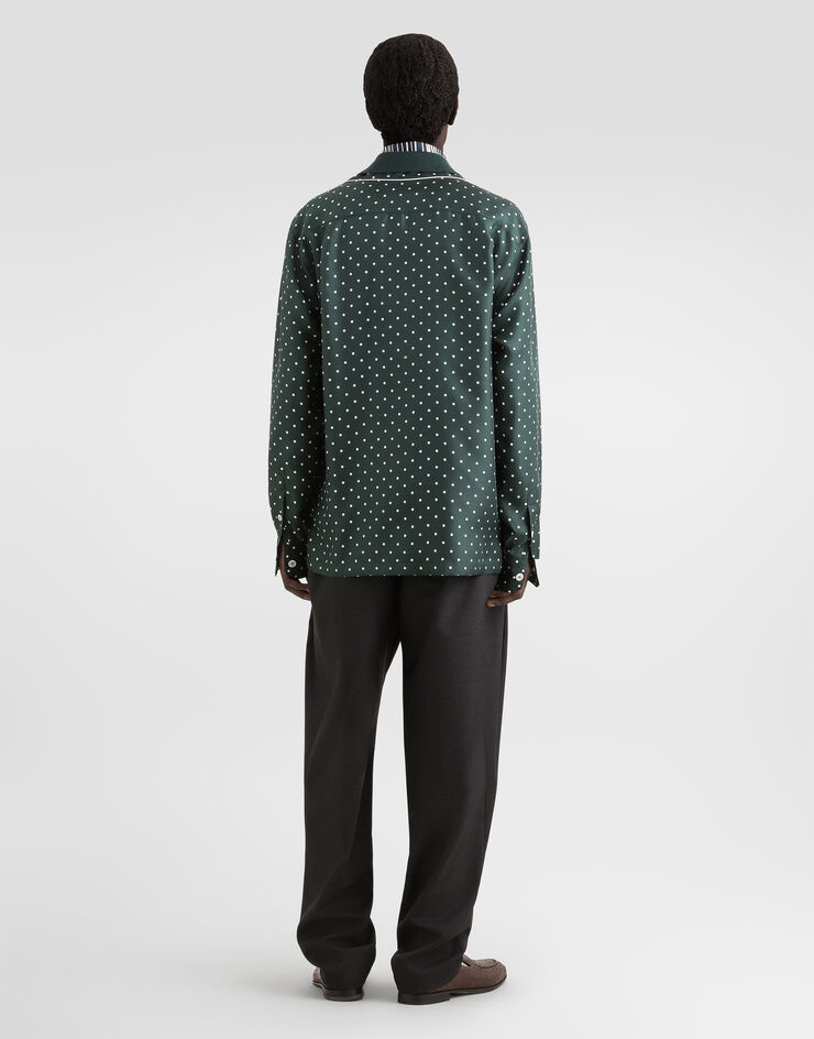 Dolce & Gabbana Knit cashmere polo shirt Dolce & Gabbana Knit cashmere polo shirt GXZ25TJBW1W