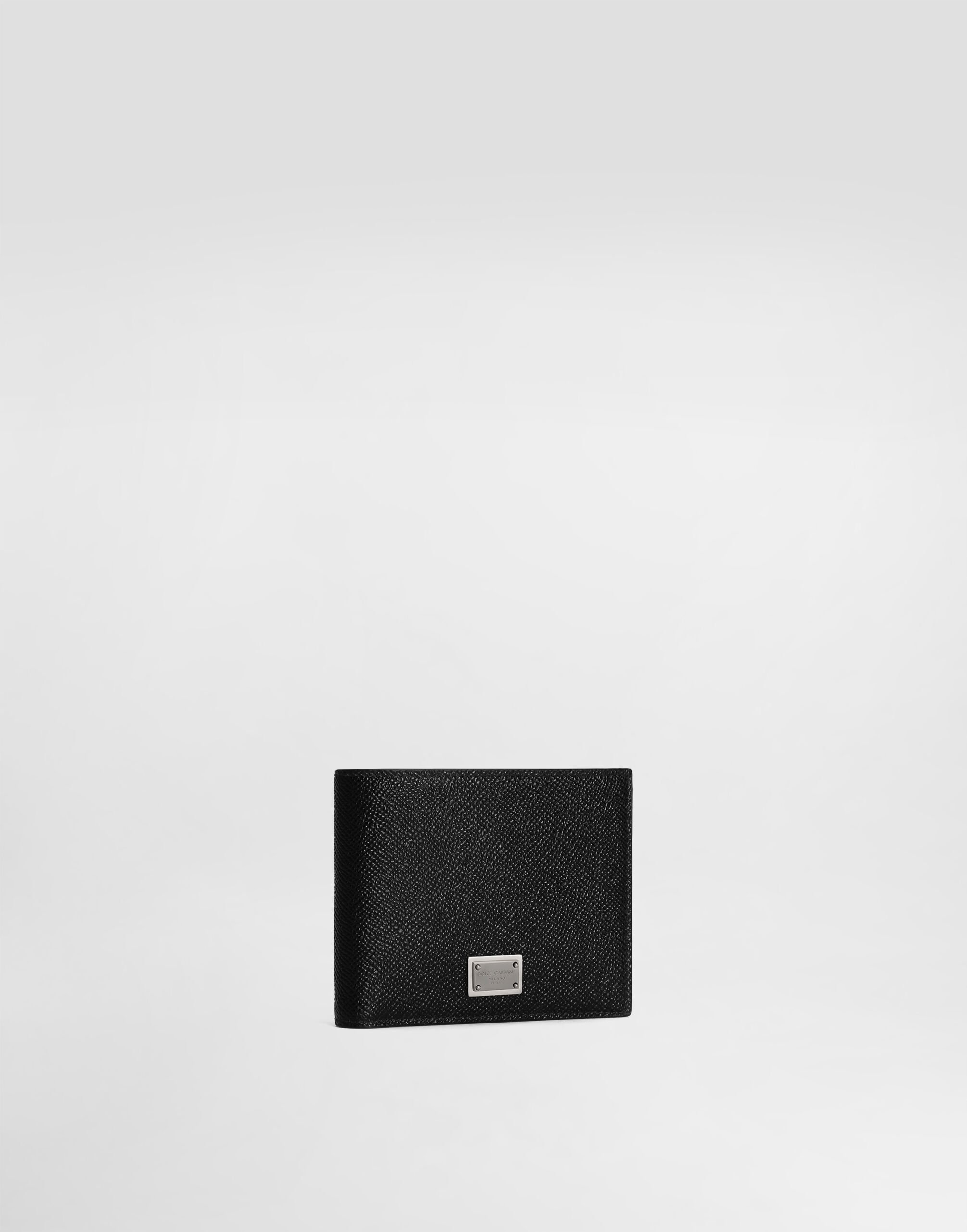 ブラックのメンズ ジップアラウンドウォレット カーフスキン