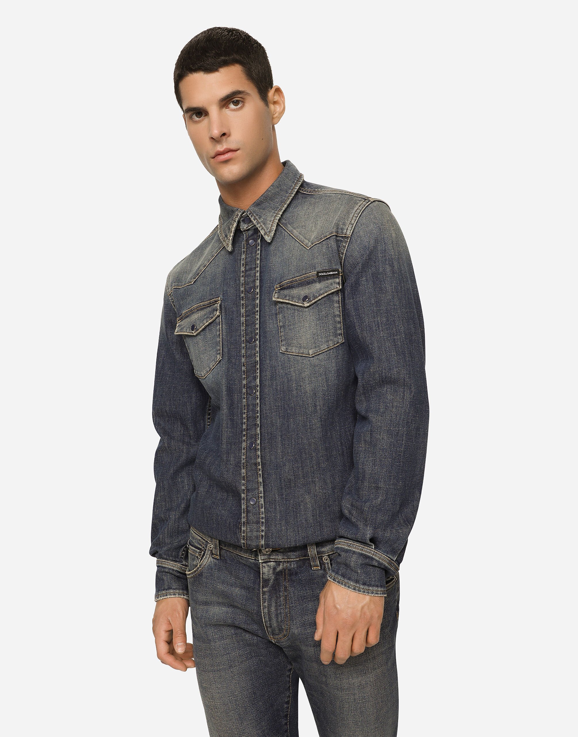 Dolce gabbana denim shirt cheap