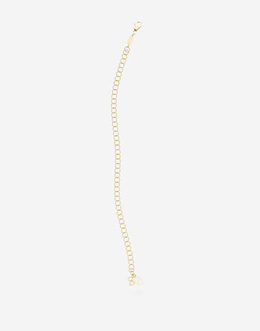 Dolce & Gabbana Rainbow alphabet  18 kt yellow gold twisted wire chain bracelet Gold WBQA1GWQC01