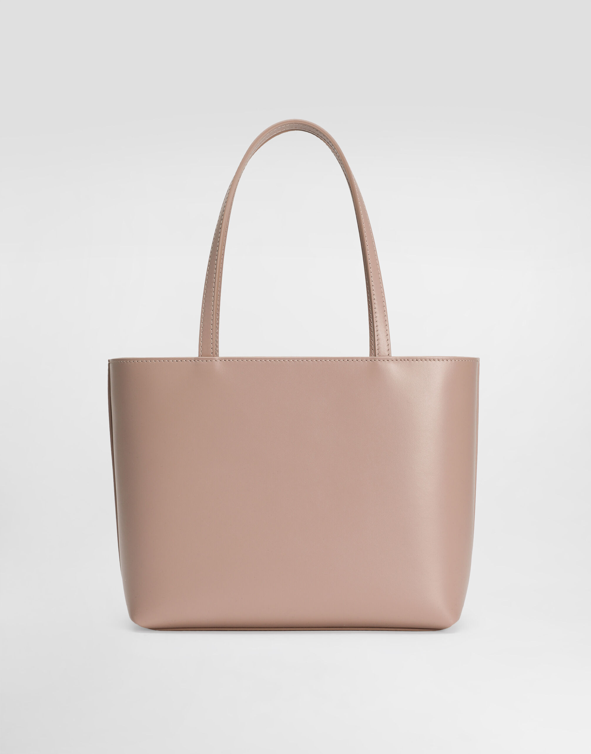 Small calfskin DG Logo shopper in Pale Pink for Women | Dolce&Gabbana® US