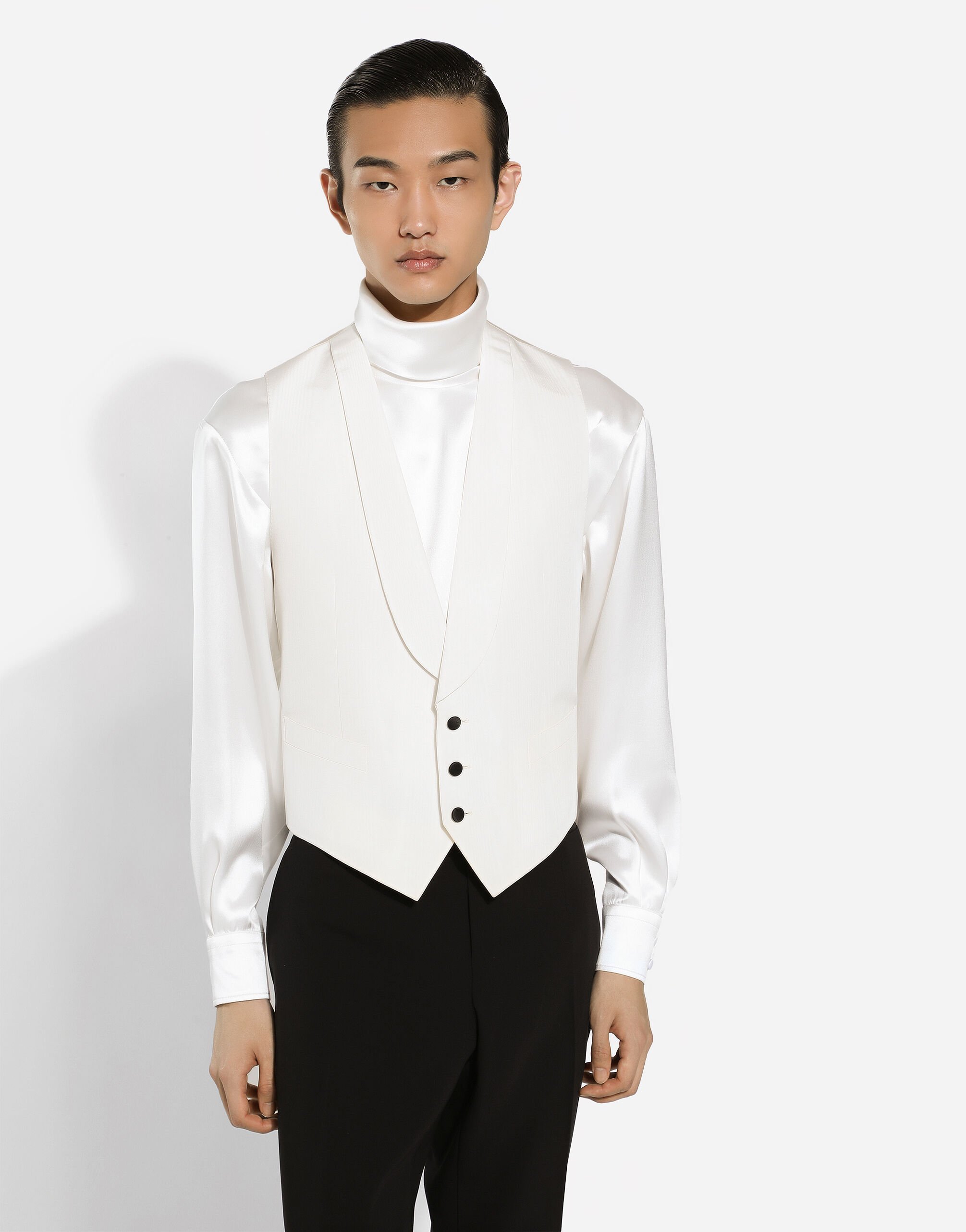 Single-breasted tuxedo suit in Black for Men | Dolce&Gabbana® US