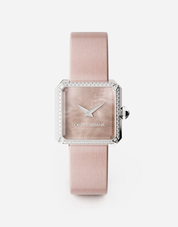 Dolce & Gabbana Sofia steel watch with colorless diamonds White WWQA2GWSPBL