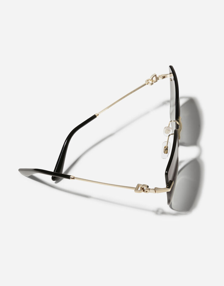 Dolce & Gabbana DG Flip Sunglasses Black VG2321VM28G