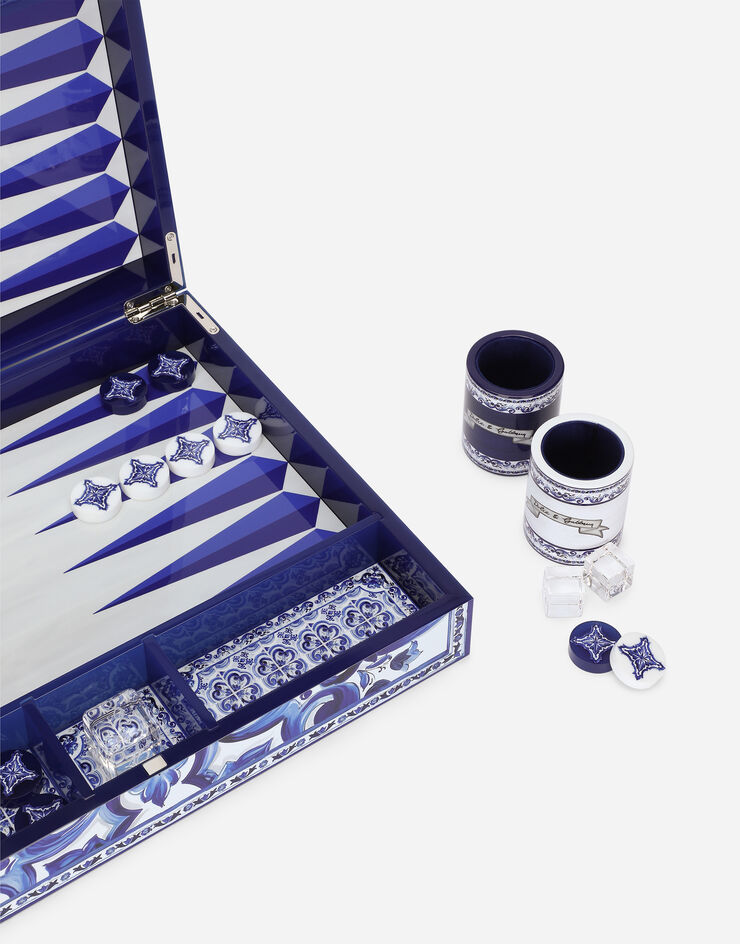 Dolce & Gabbana Plexiglass Backgammon Set Dolce & Gabbana Plexiglass Backgammon Set Multicolor TCC213TCAMY