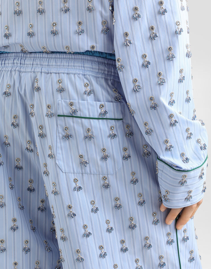 Dolce & Gabbana Vanity trousers with embroidery Multicolor GP1N9ZGK174