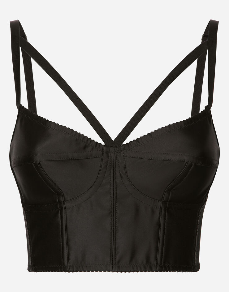 ブラックのウィメンズ KIM DOLCE&GABBANA Satin and marquisette 