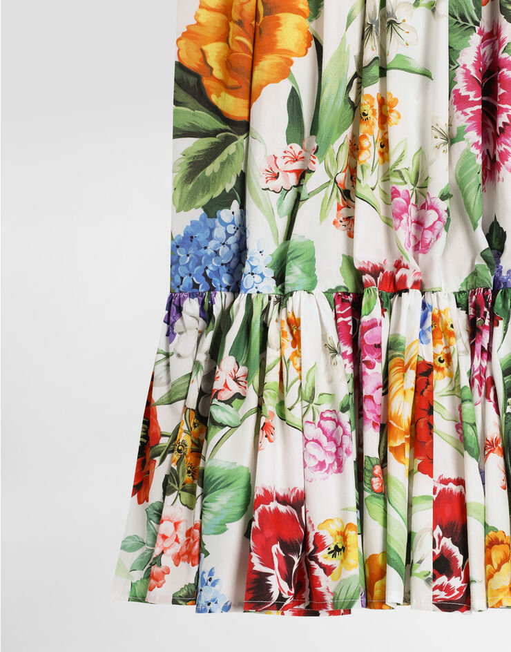 Dolce & Gabbana Floral-print poplin skirt Print L55I53HS5S5