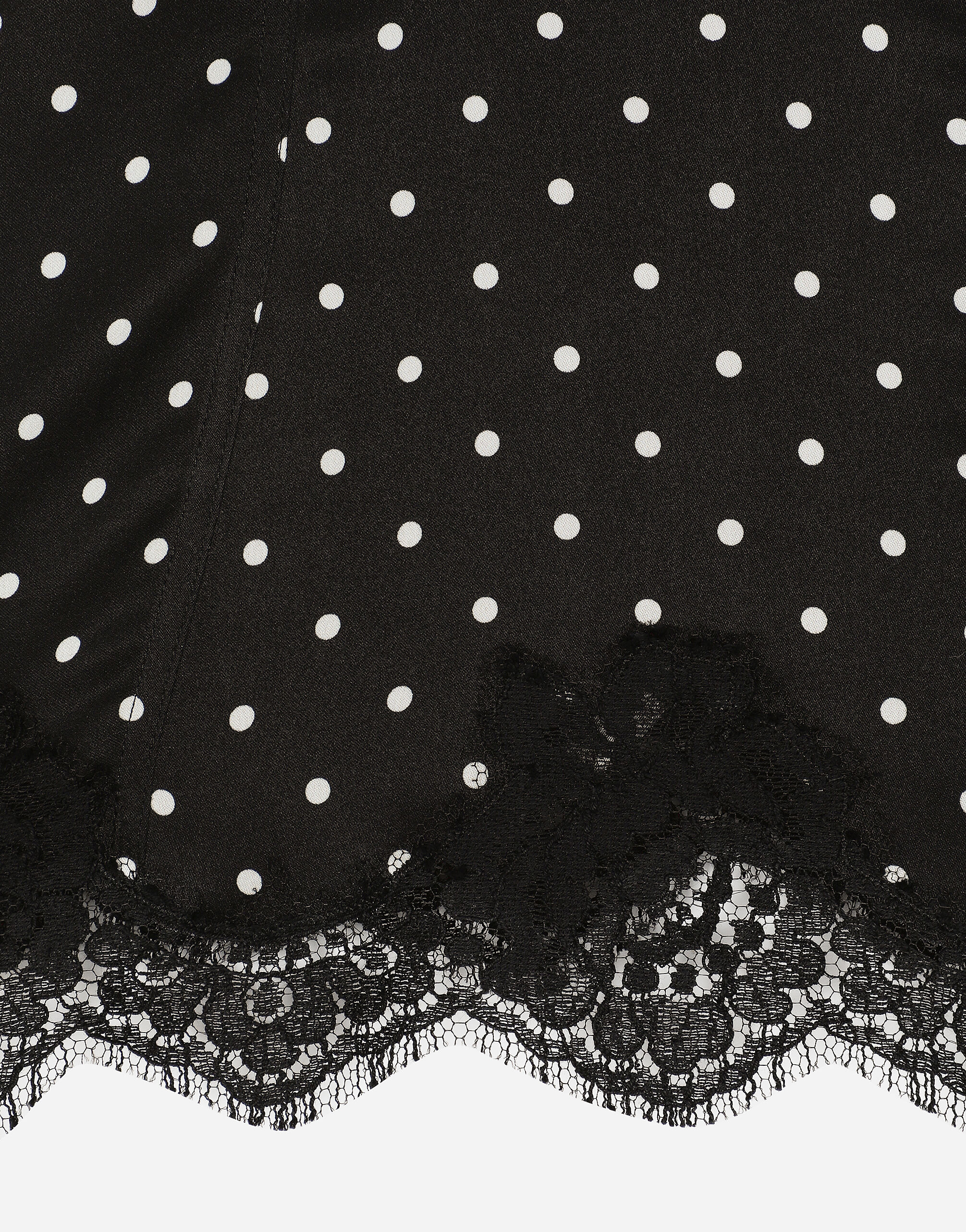lace polka dot top