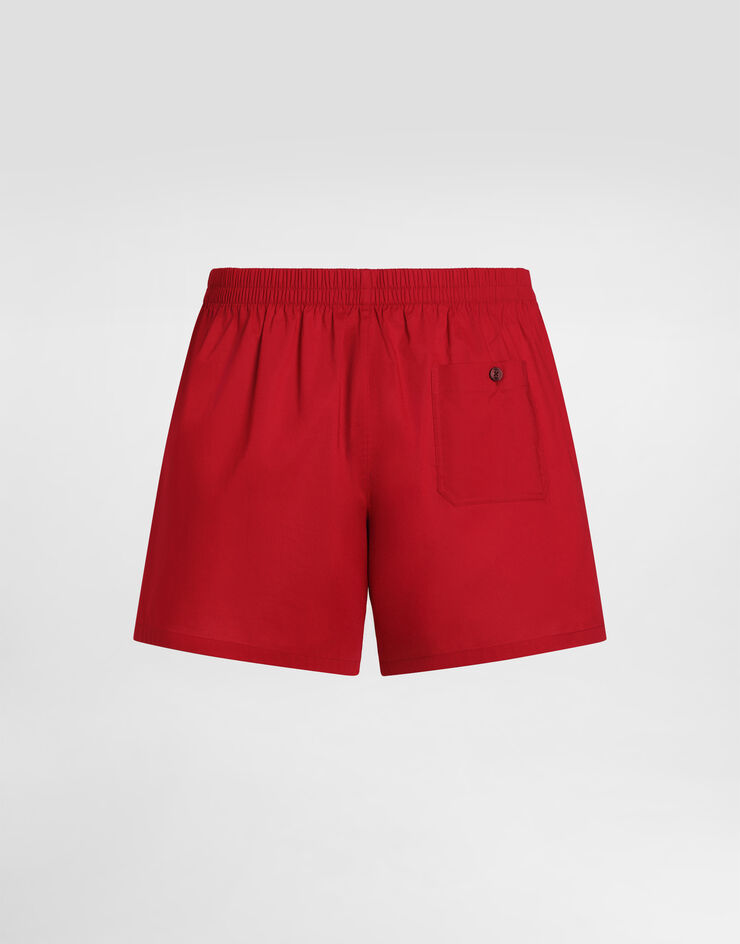 Dolce & Gabbana Cotton poplin boxers Red M3A21TON0ED