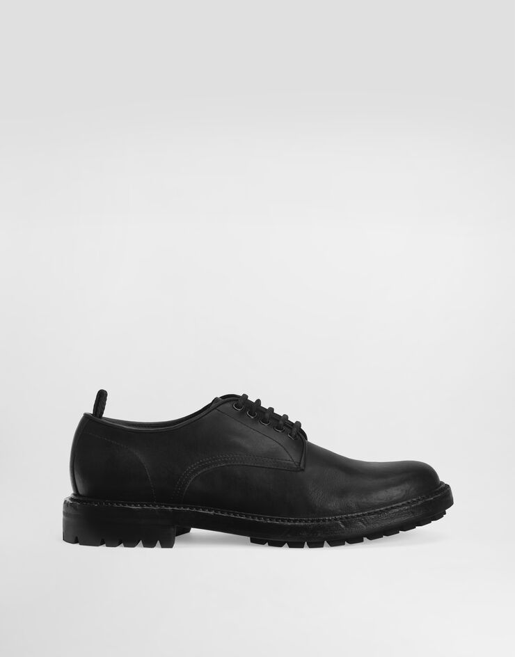 Dolce & Gabbana Calfskin derby shoes Black A10889AV325