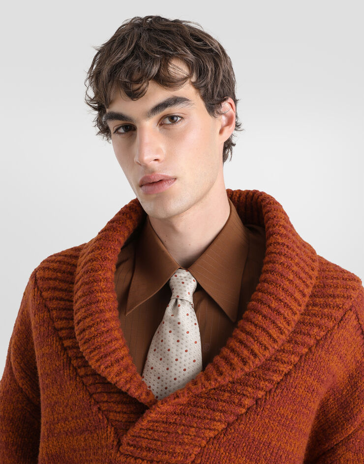 Dolce & Gabbana Wool mouliné sweater Dolce & Gabbana Wool mouliné sweater Brown GXY85TJDVNN