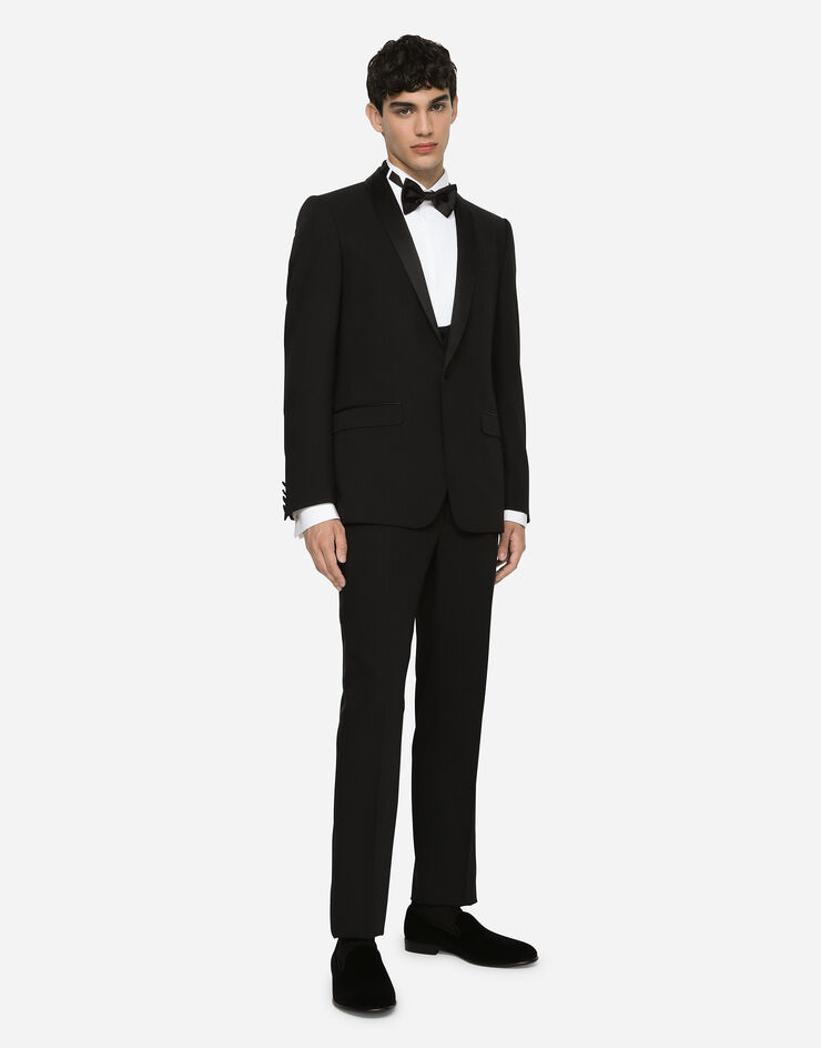 Dolce & Gabbana Wool Martini-fit tuxedo suit BLACK GK1FMTFU2KF