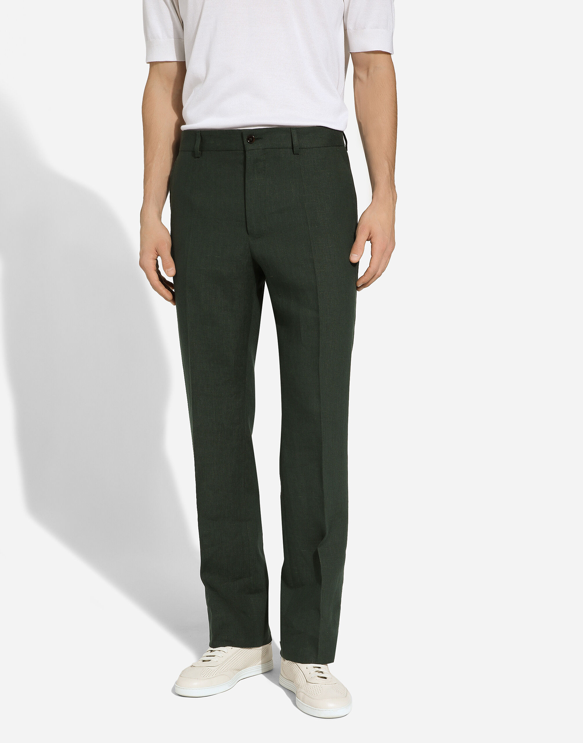Tailored linen pants shop