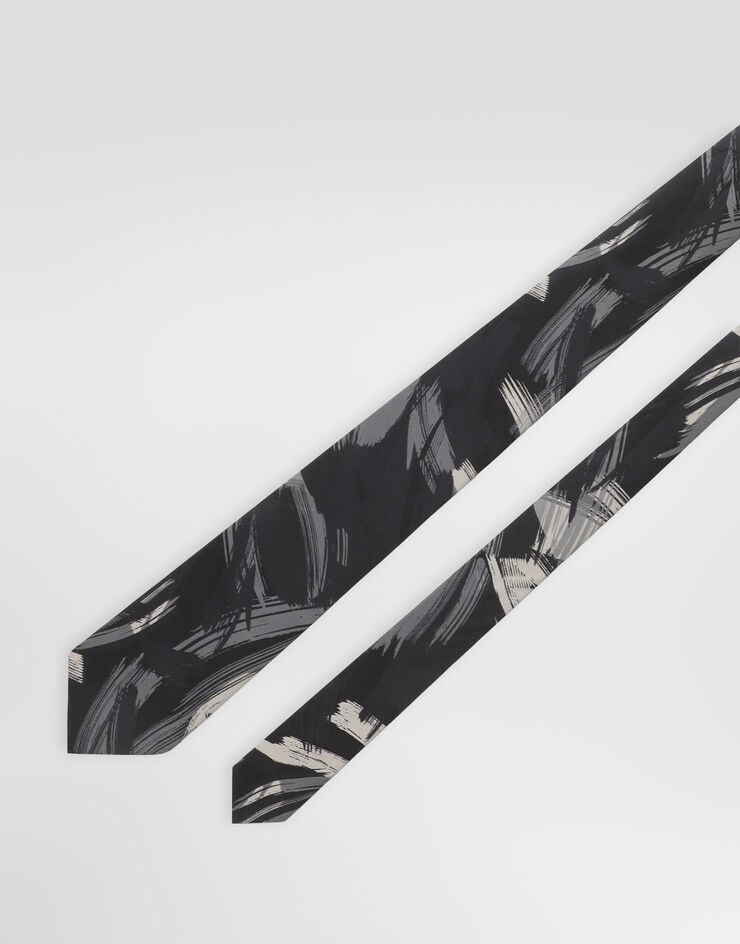 Dolce & Gabbana Abstract-print twill tie Dolce & Gabbana Abstract-print twill tie GT147EG0WVW