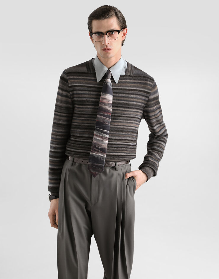 Dolce & Gabbana Striped wool pullover  GXXCHTJDVL1