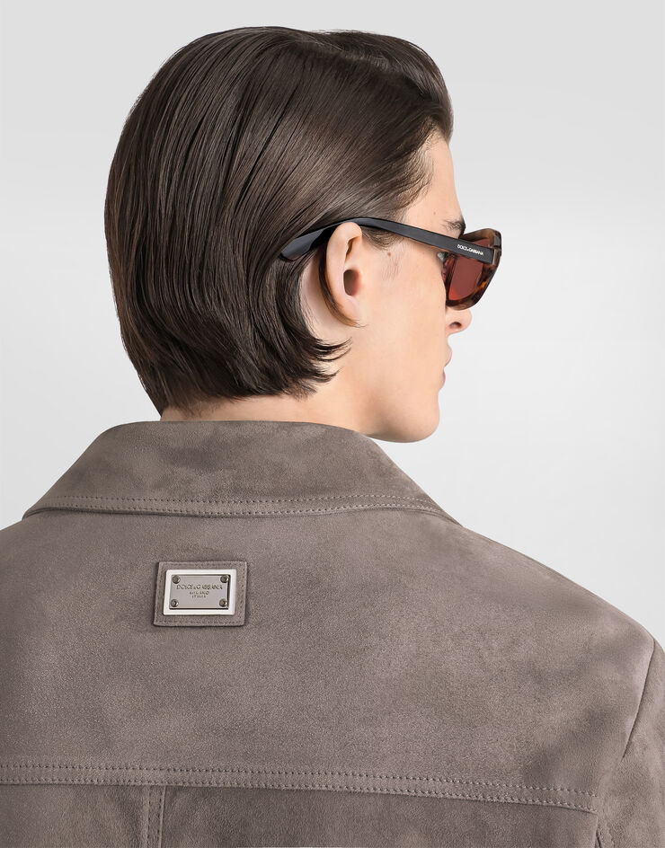 Dolce & Gabbana Suede jacket Grey G9CFPLHUL1Q