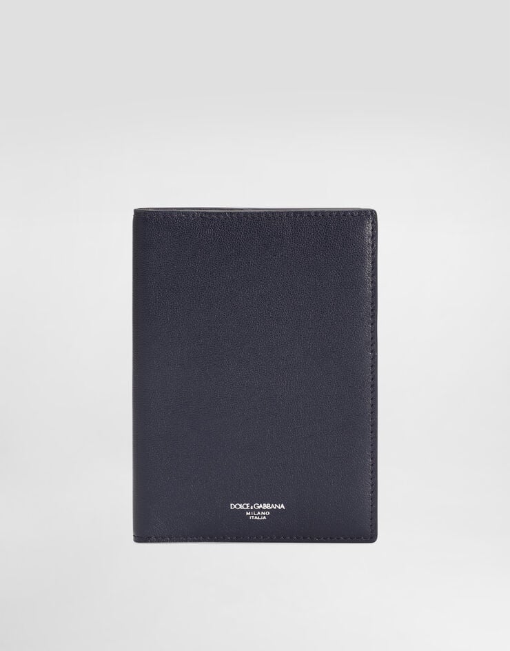 Dolce & Gabbana Crocodile leather passport case Blue BP2215AV956