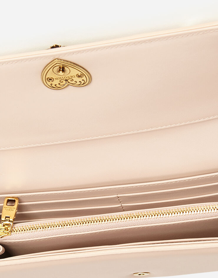 Dolce & Gabbana Large continental Devotion wallet Pale Pink BI1268AV967