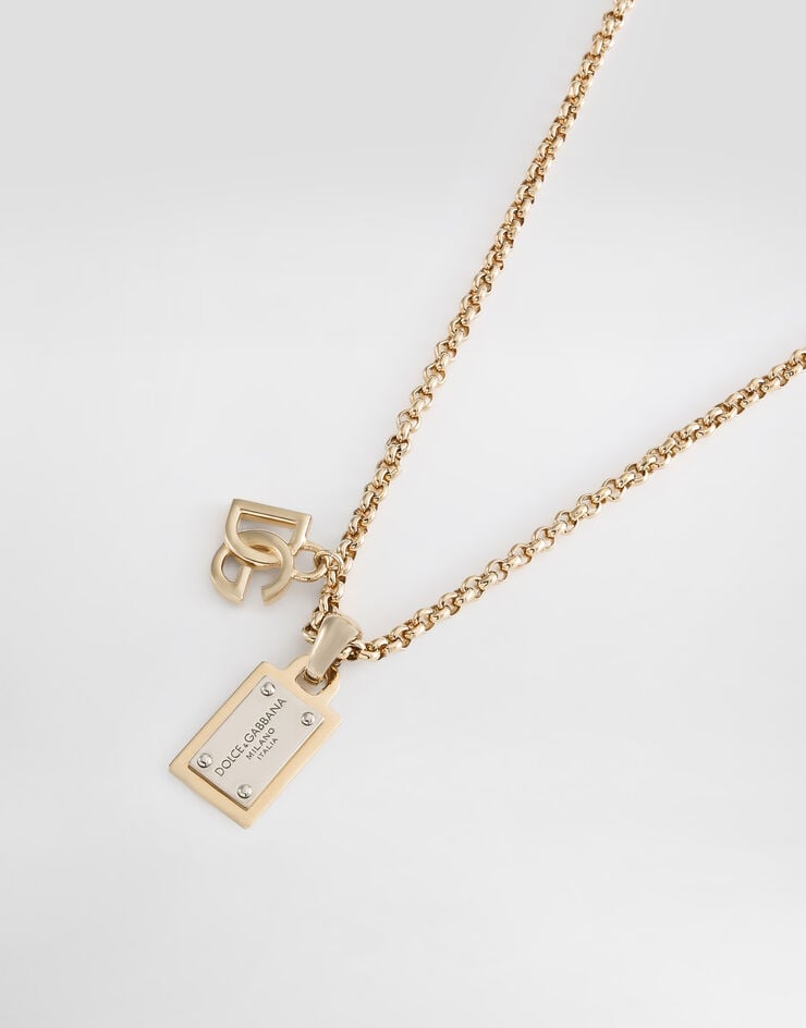 Dolce&Gabbana Link necklace with DG logo and tag Dolce&Gabbana Link necklace with DG logo and tag Gold WNP6T1W1111