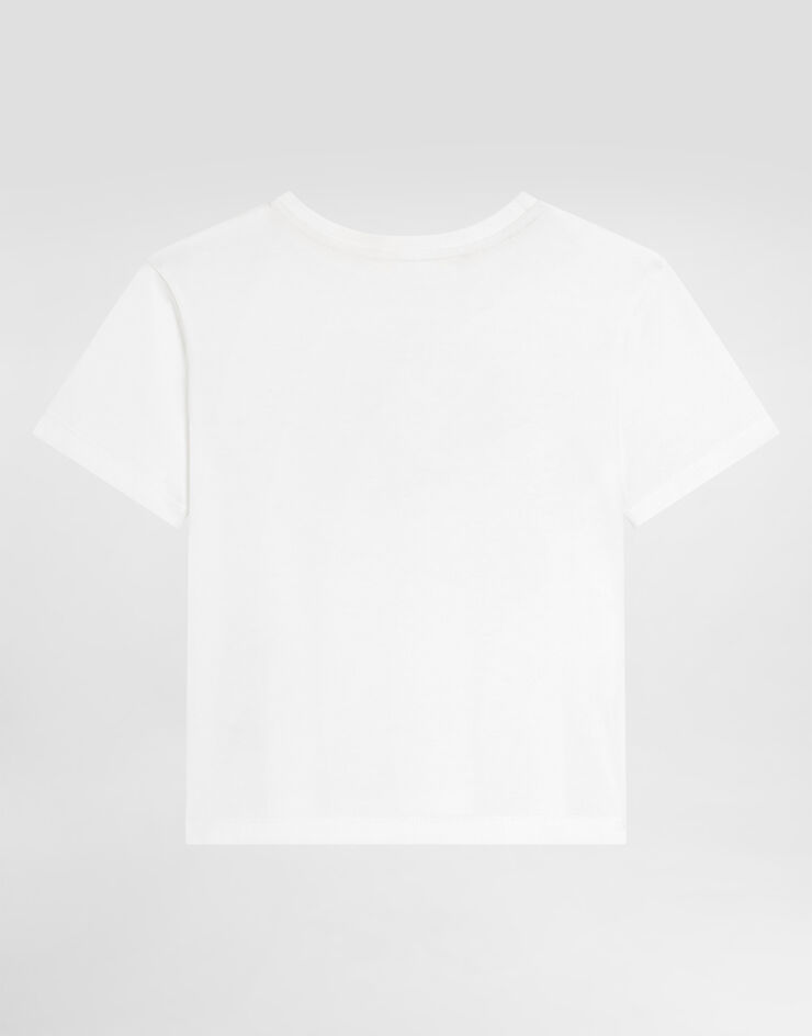 Dolce & Gabbana فستان من الدانتيل بسروال كولوت White L5JTNKG7PMC