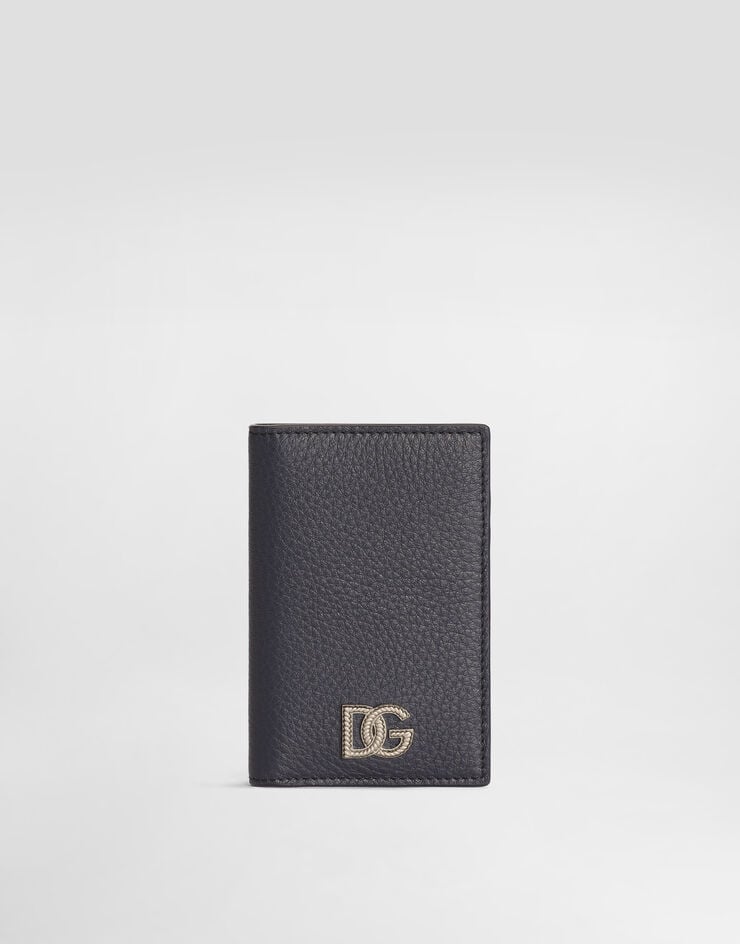 Dolce & Gabbana Card holder in calfskin with logo Dolce & Gabbana Card holder in calfskin with logo Blue BP3323A0370