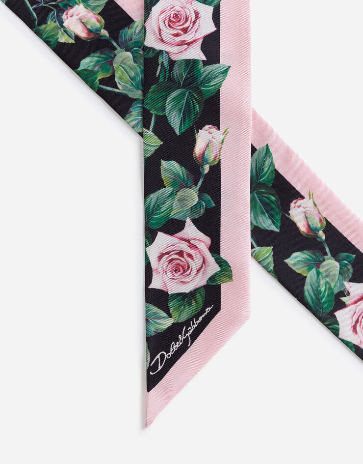 Dolce & Gabbana Tropical rose print twill bandeau IMPRIMÉ FLEURI FS215AGDS17