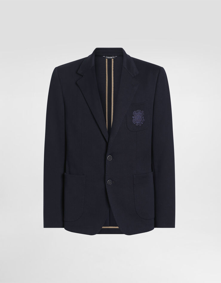 Dolce & Gabbana Portofino single-breasted jersey jacket Dolce & Gabbana Portofino single-breasted jersey jacket Blue G2PT9ZHU7QN