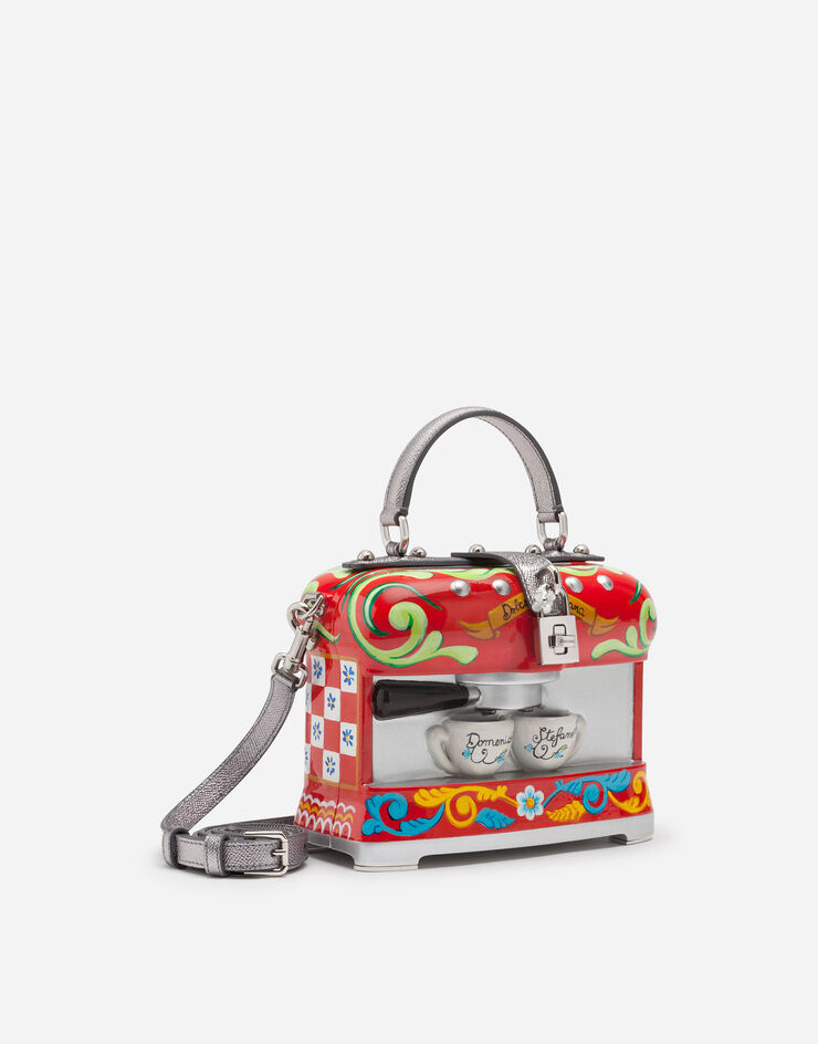 Dolce & Gabbana Coffee machine Dolce Box bag with Carretto design Multicolor BB5970AS703