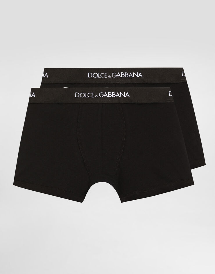 Dolce & Gabbana Bi-pack stretchJerseyboxer shorts Black L4J701ON00G