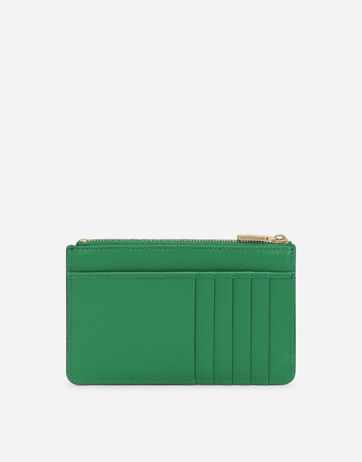 Dolce & Gabbana Medium DG Logo card holder Green BI1261AG081