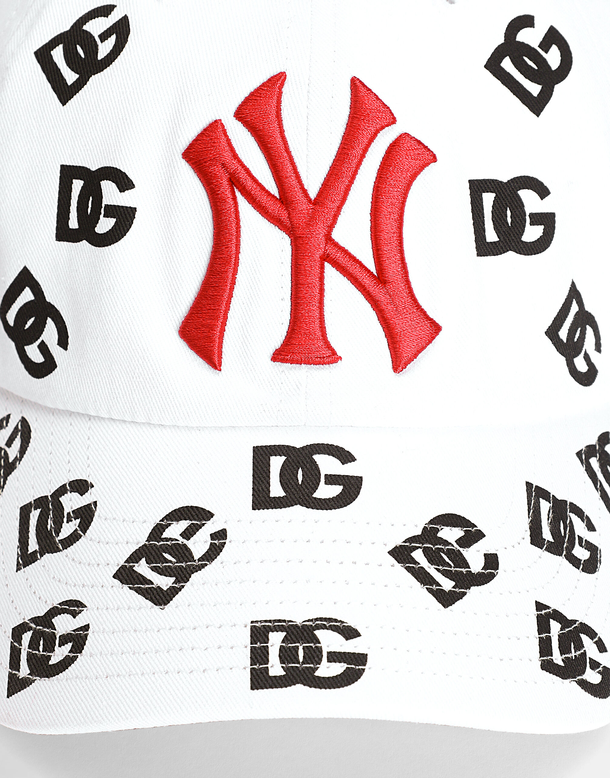 Dolce&Gabbana X '47 New York Yankees Logo-Print Baseball Cap in