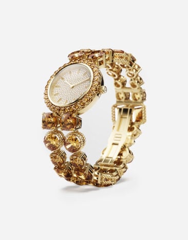 Dolce & Gabbana Rainbow Monochrome Watch 18-carat yellow gold and citrines Gold WWQA1GWQC01