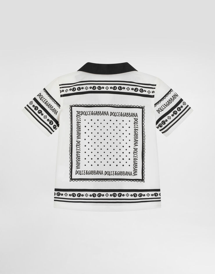 Dolce & Gabbana バンダナプリント ポプリン シャツ  プリ L14S37FI5KQ