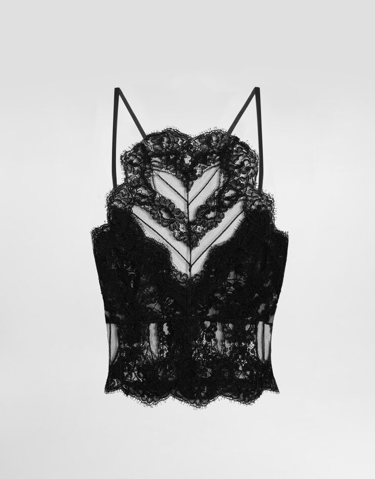 Dolce & Gabbana Lace top Black O7C91TONP58
