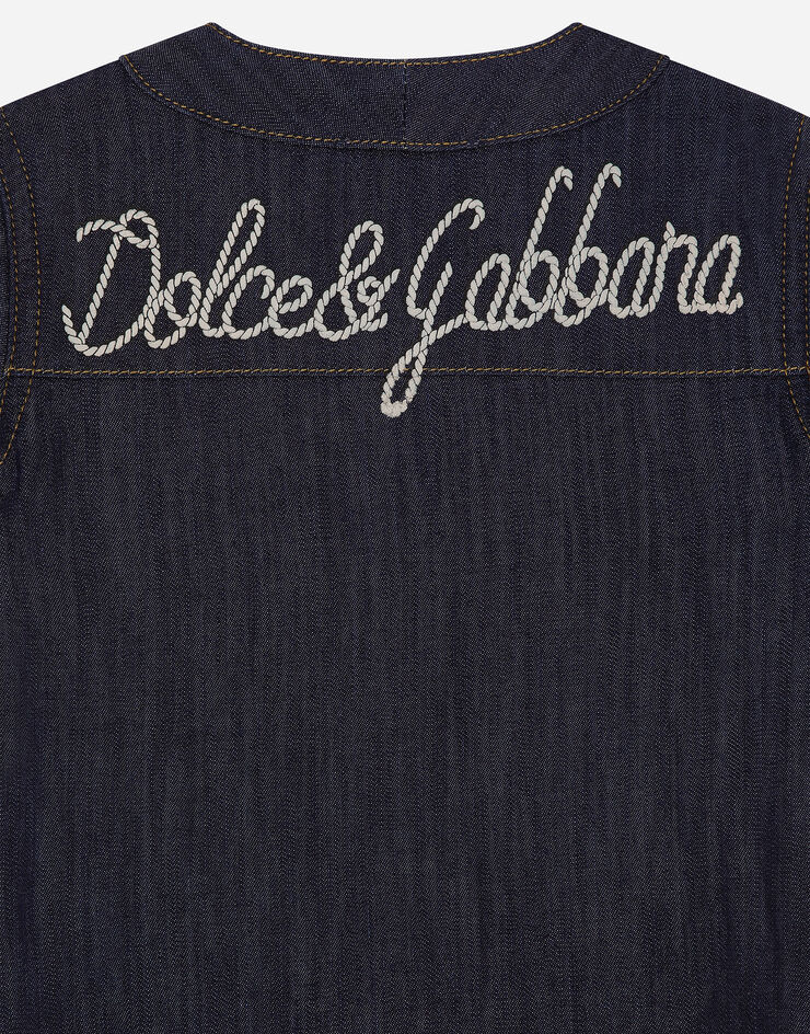 Dolce & Gabbana قميص دنيم بشعار Dolce&Gabbana متعدد الألوان L14S15LDC59