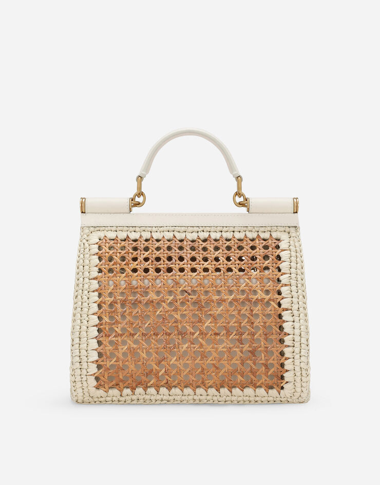 Dolce & Gabbana Большая сумка Sicily с короткой ручкой бежевый BB6002AV888